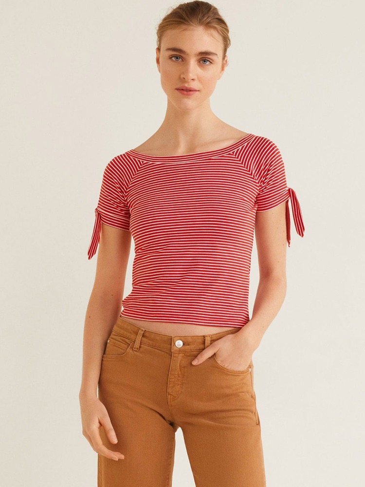 Shirt rouge stripped 