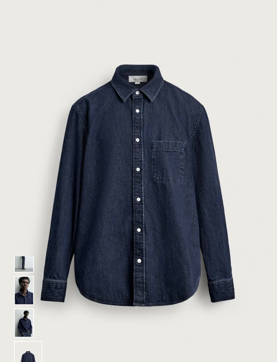 Chemise en jean (denim) basique Zara