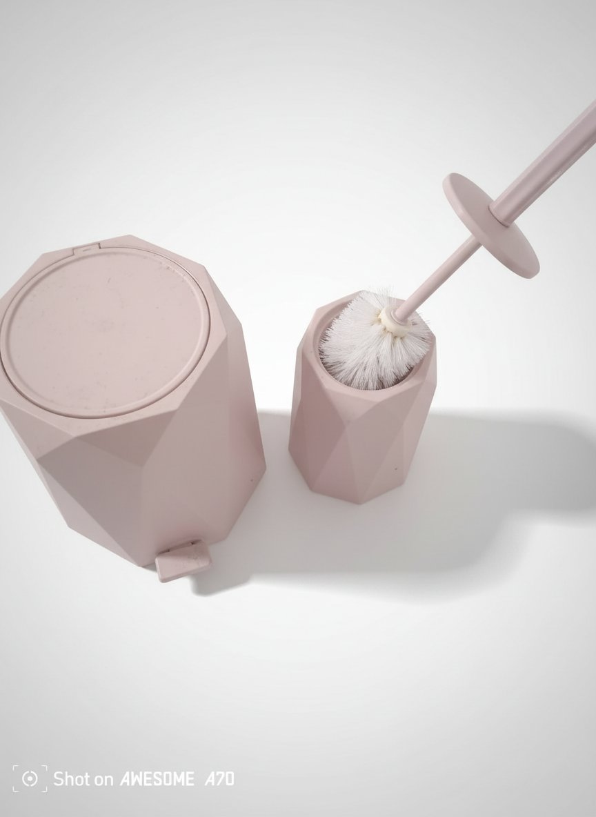 Pouble et brosse de toilette 