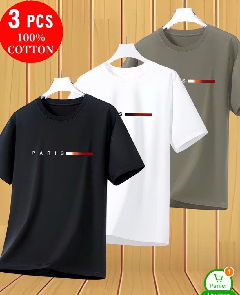 T shirt Hommes 100% cotton 
