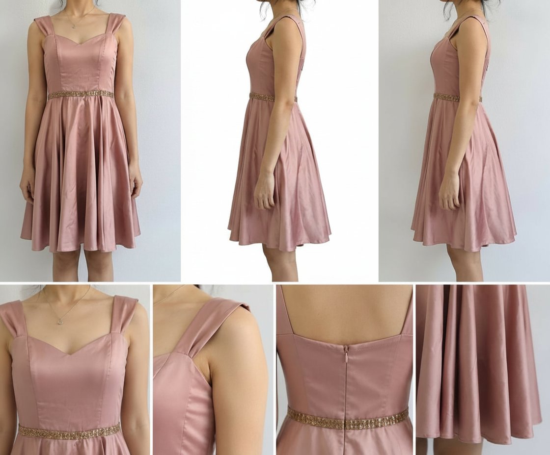 Robe effet satinée