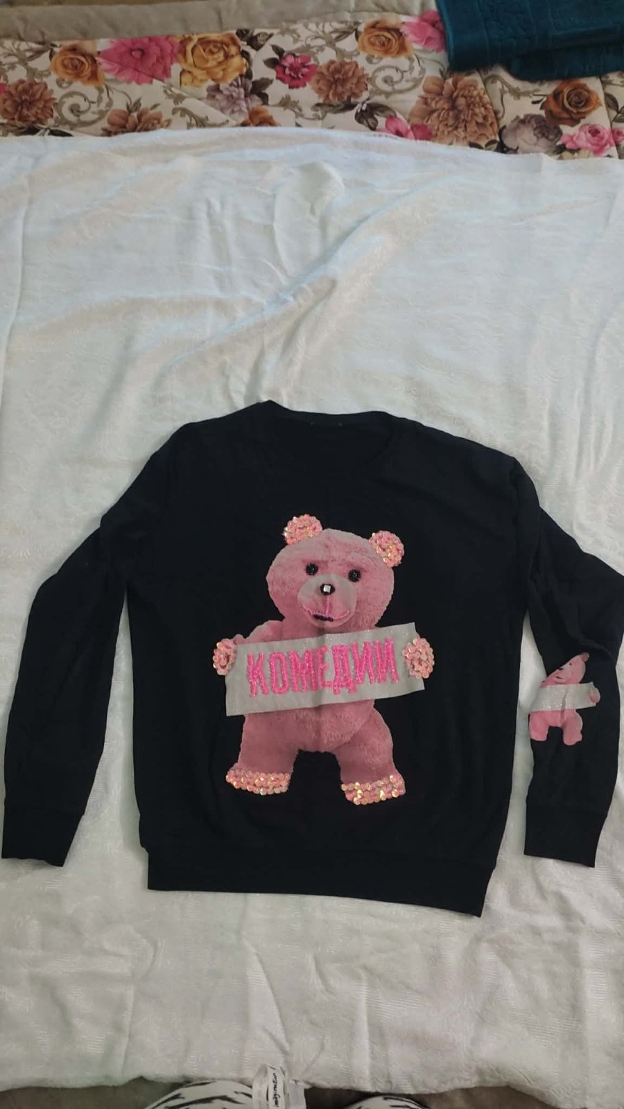 Pull coton noir
