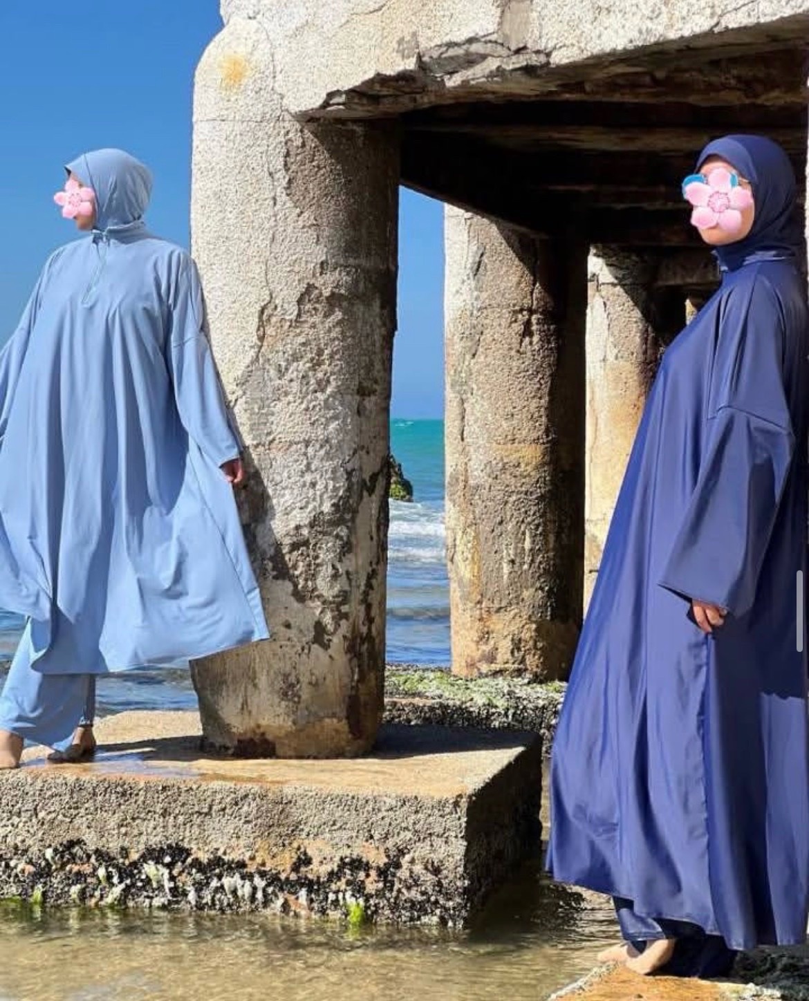 Burkini femme bleu marine