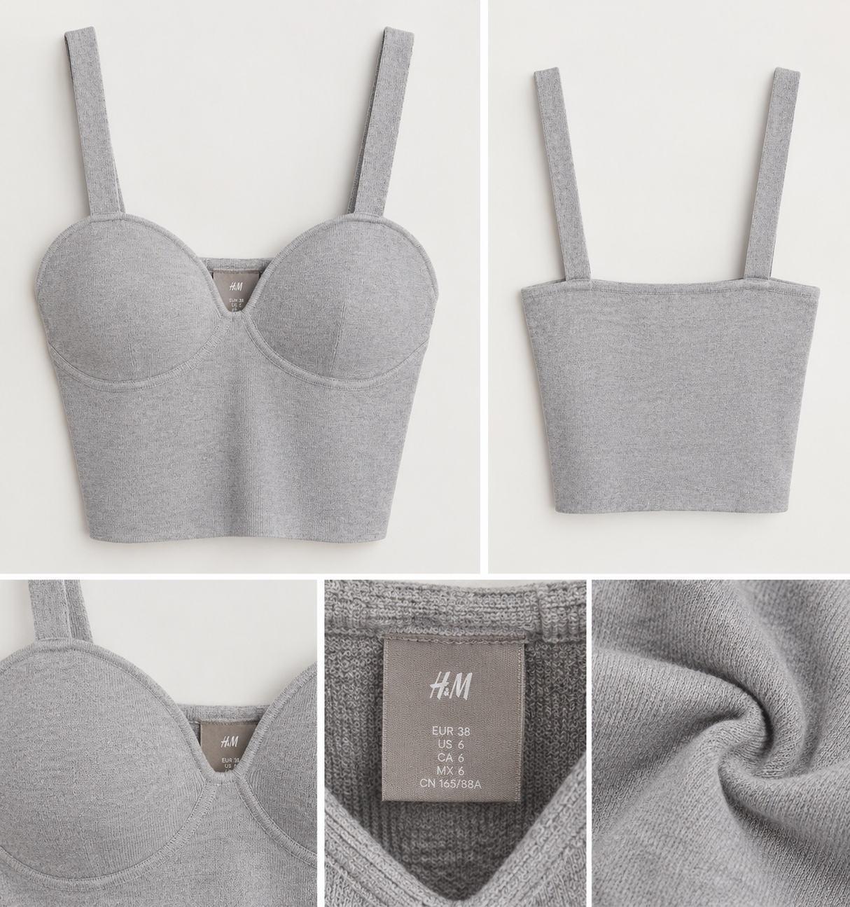 Knit crop top H&M