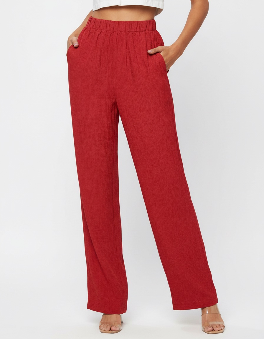 Pantalon plissé  pour femmes