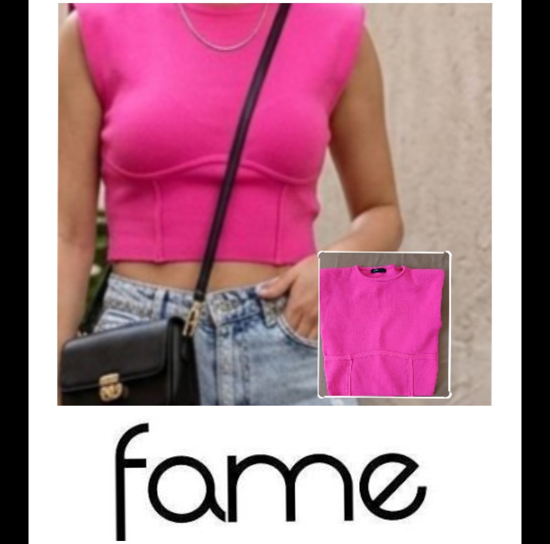 Haut court rose fuchsia