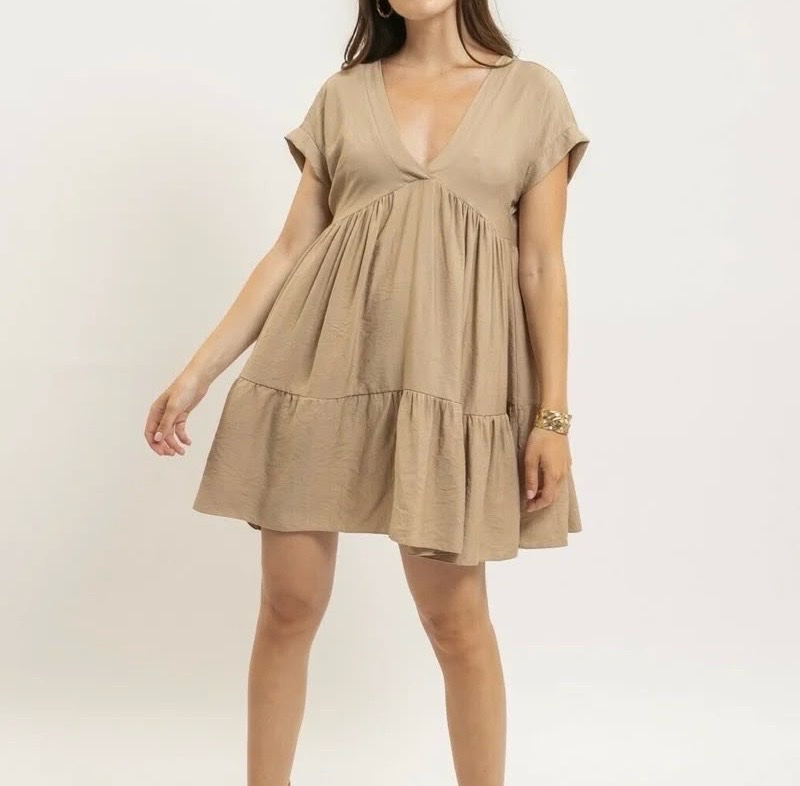 Robe mini caramel