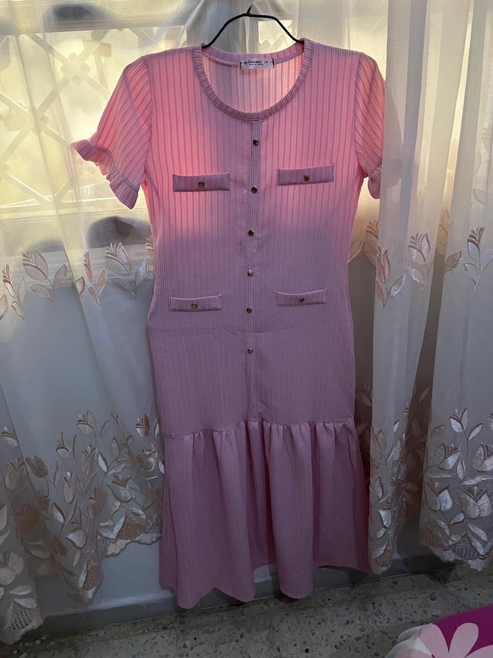 Robe style chanel rose 