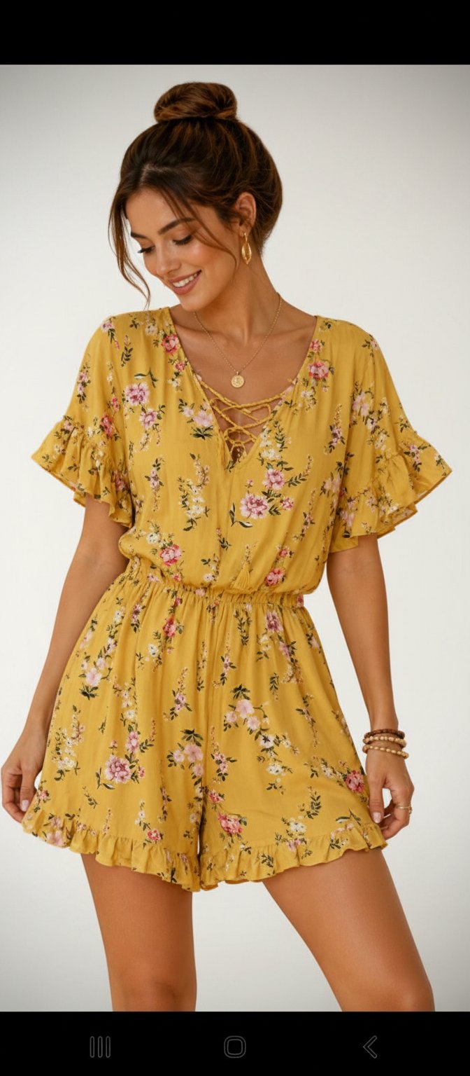 Je vends ce tres beau combishort style Casual élégant 