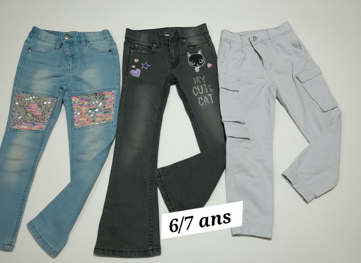 Je vide lot de 3 pantalons 6/7 ans Kiki&koko 