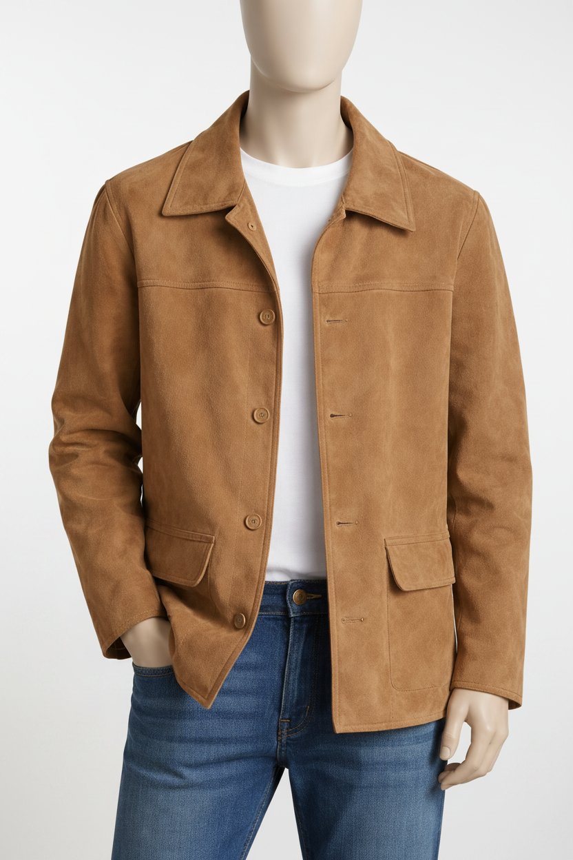 Sublime veste daim vintage pour homme 