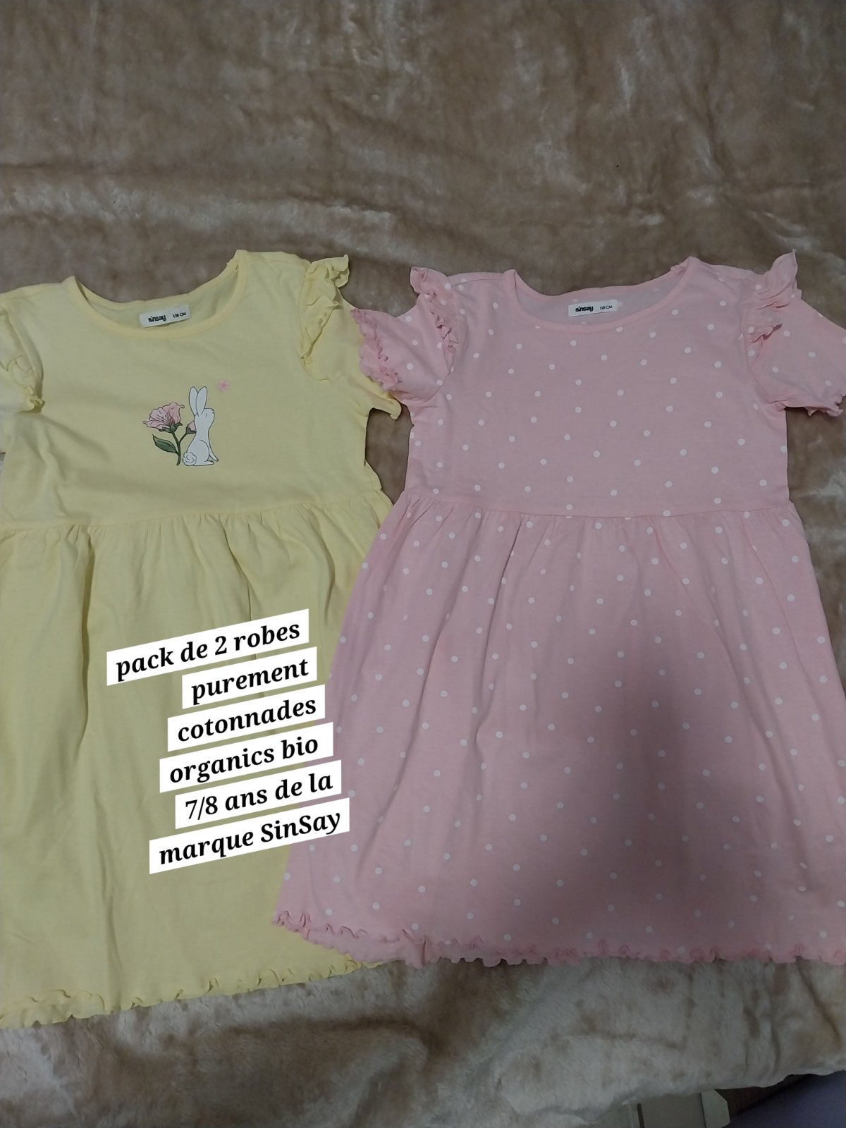 Pack de 2 robes Sinsay fillette 7/8 ans 