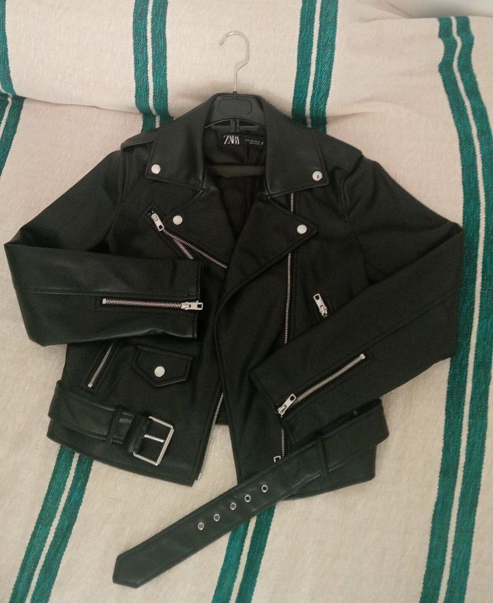 Veste cuir zara taille M 