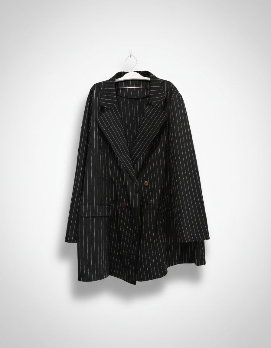 Blazer rayé oversize 