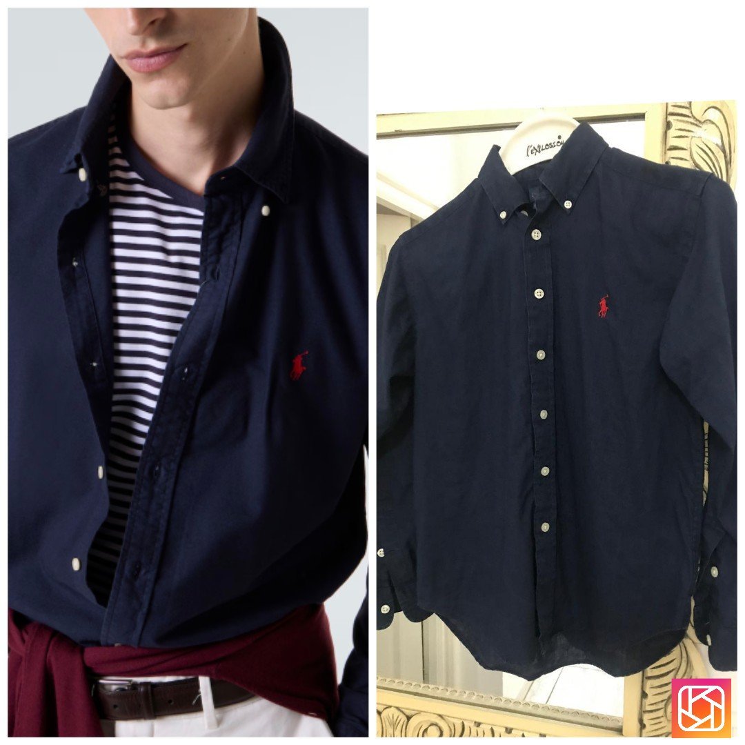 Chemise polo ralph lauren  100 % lin 8/9 ans 