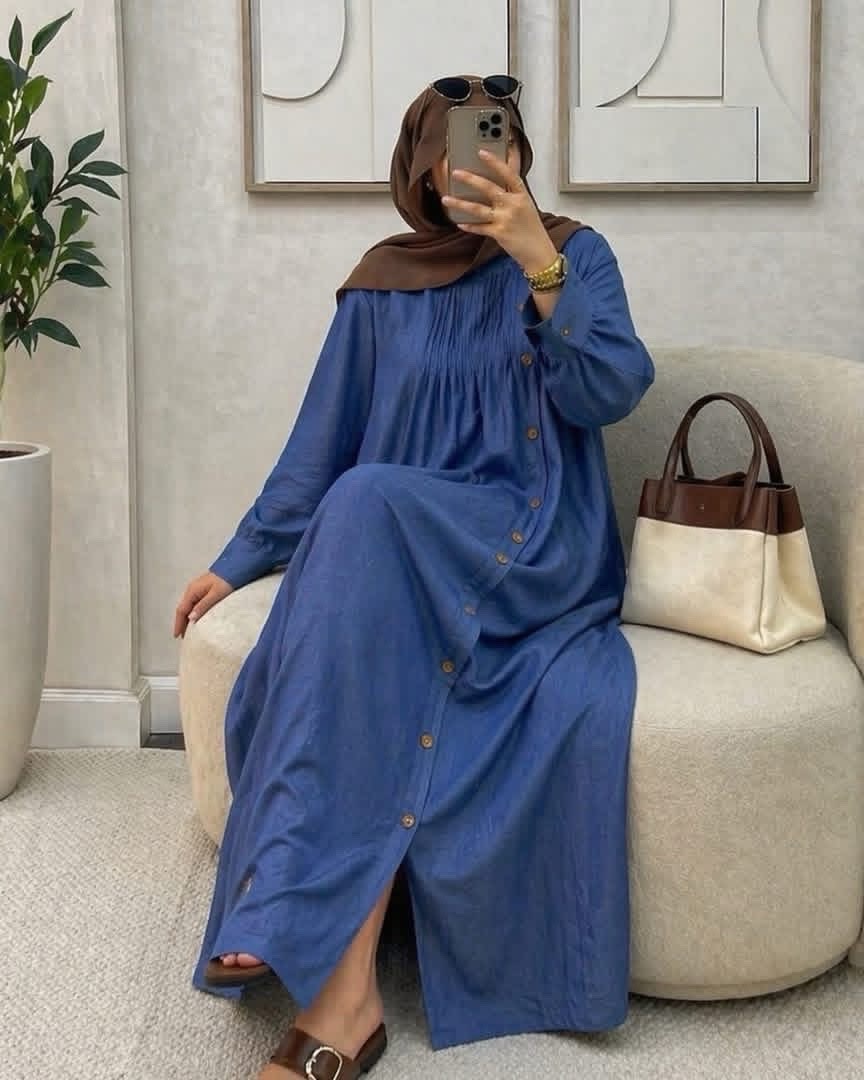 Robe jean famme voilée