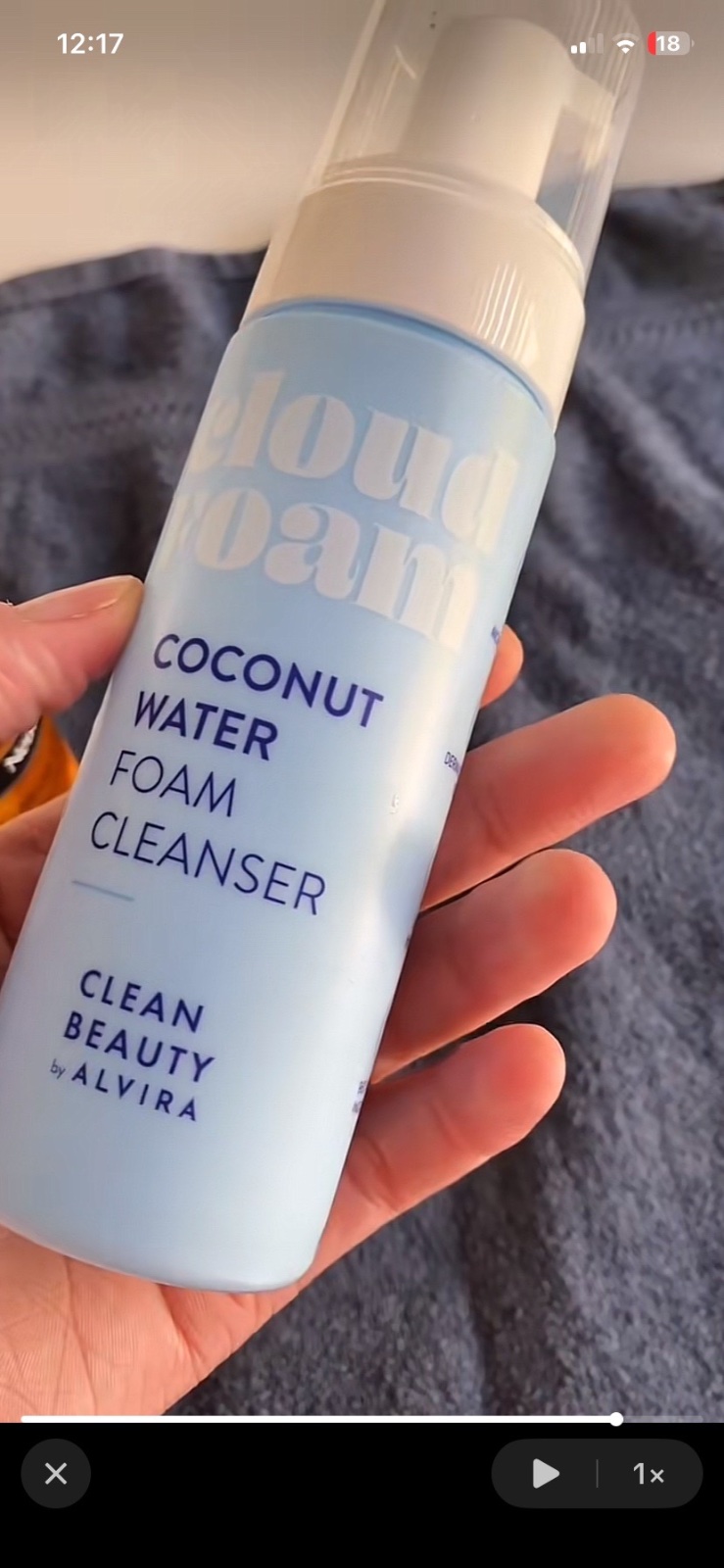 Mousse nettoyante coconut water 