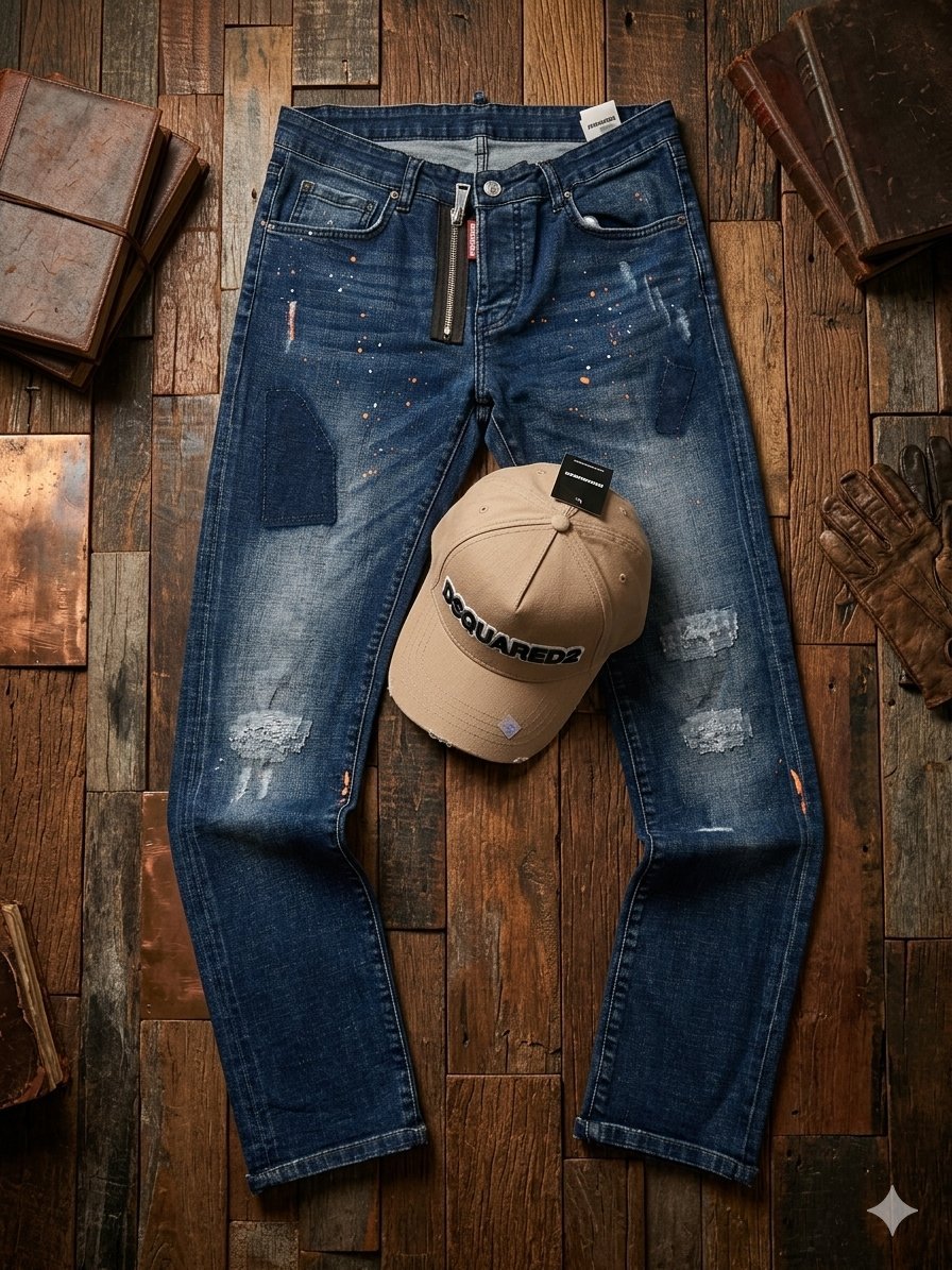 Jean Dsquared² +Casquette Dsquared² 