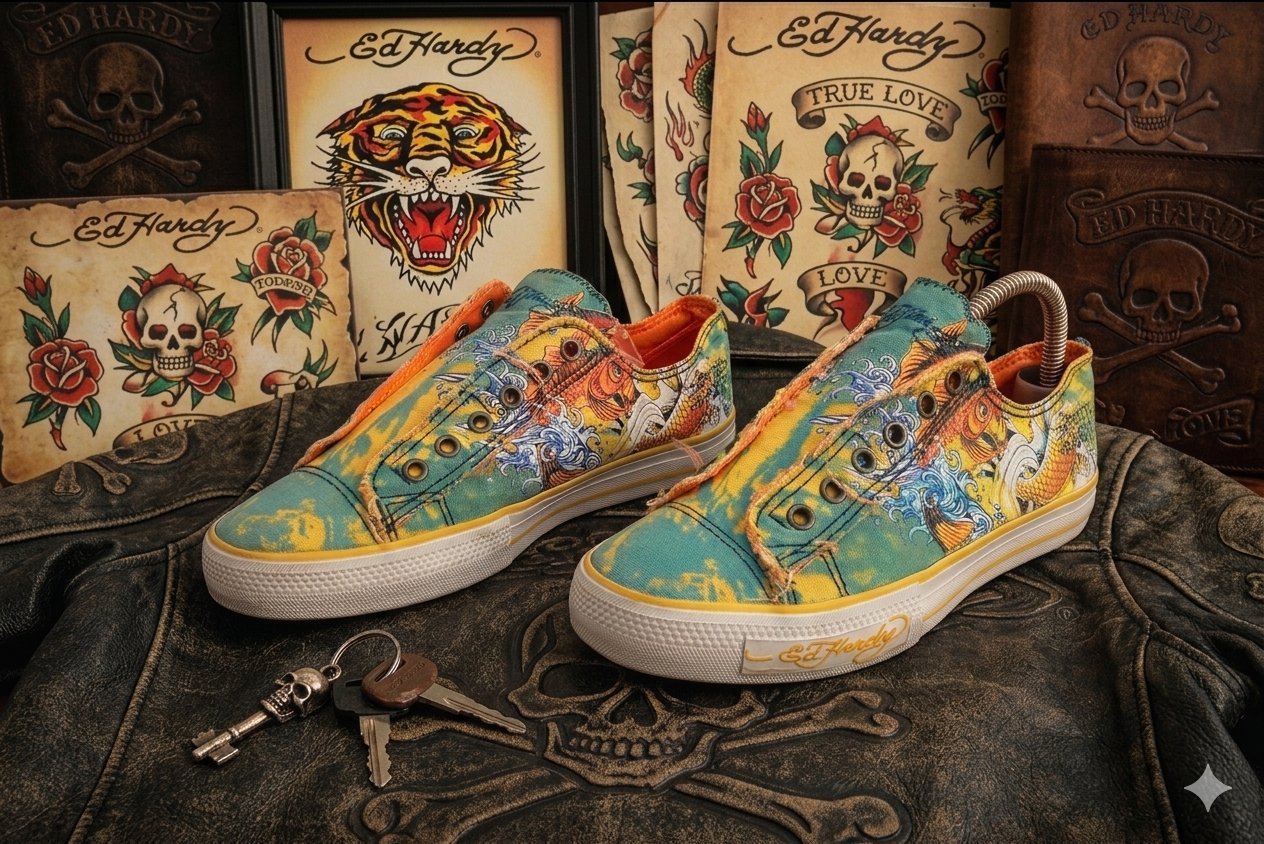 Ed Hardy chaussure pointure 40 /Short Size 36 Usa 