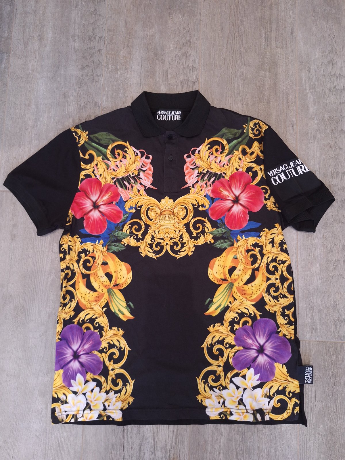 Polo Versace Couture floral print