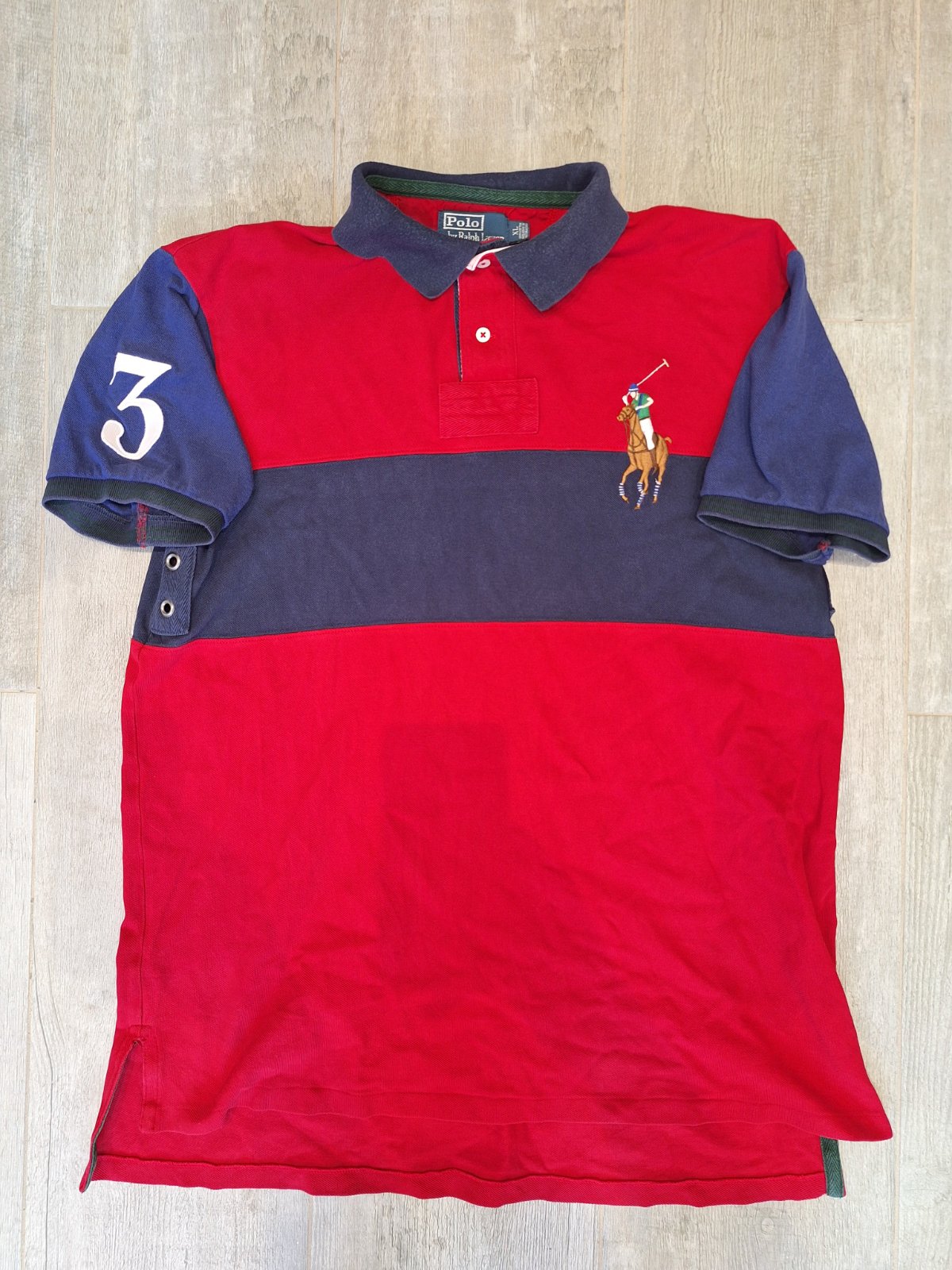 Polo Ralph Lauren Color Block Horseman Vintage T-shirt.