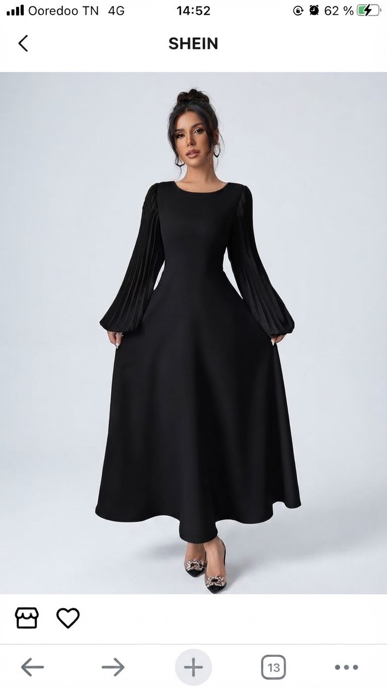 Robe noir mezyana brsha