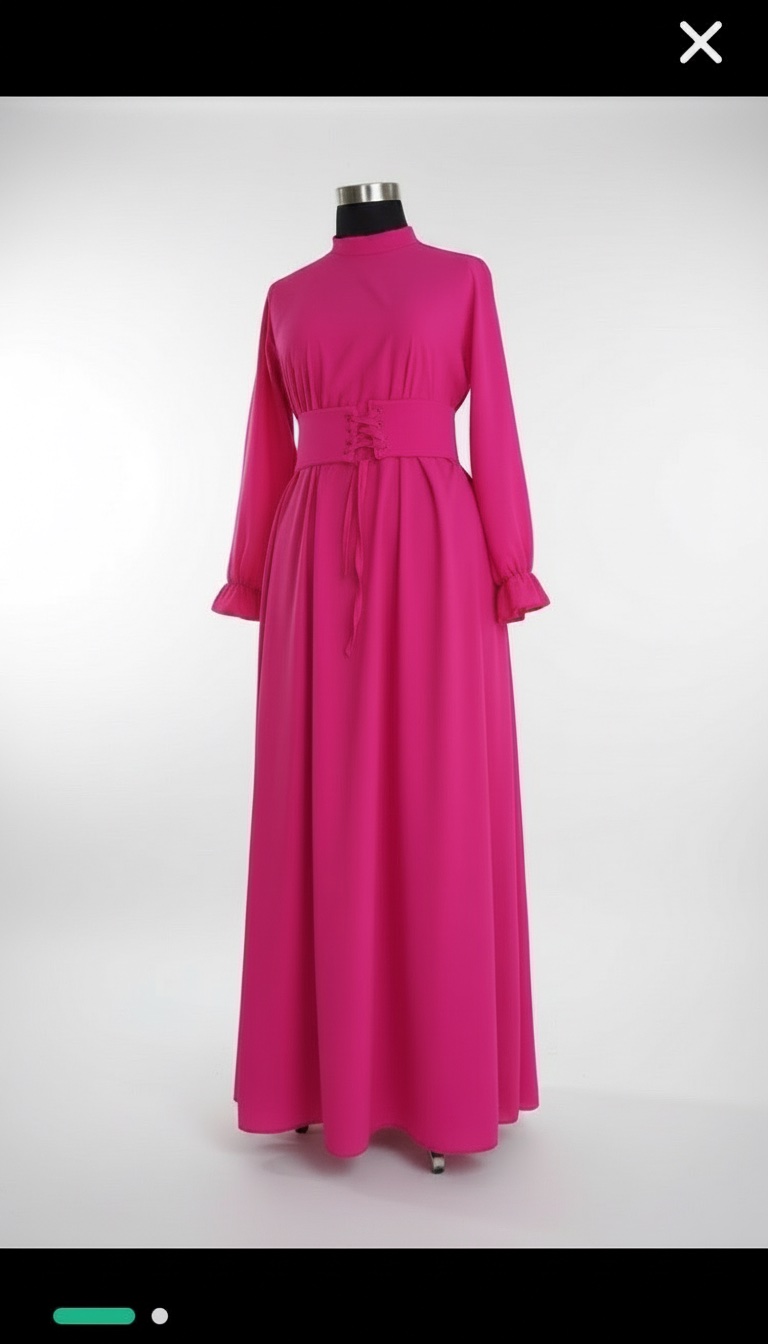 Robe rose fushia