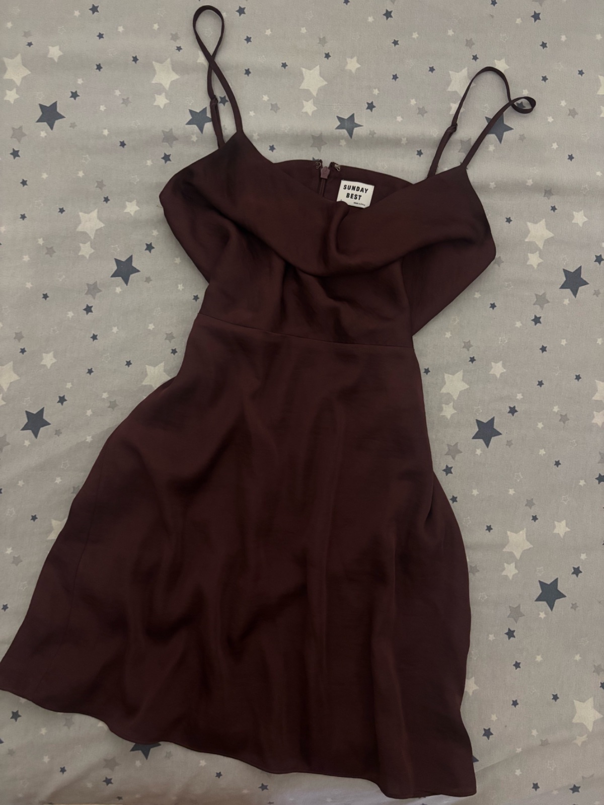 Mini robe satin