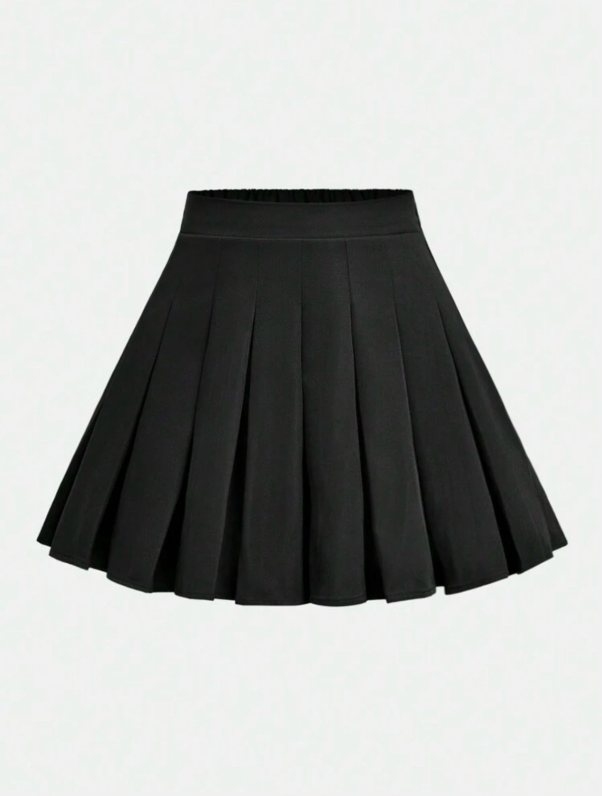 Pleated mini skirt