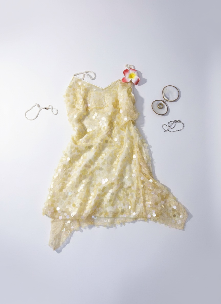 Robe jaune vif soiree