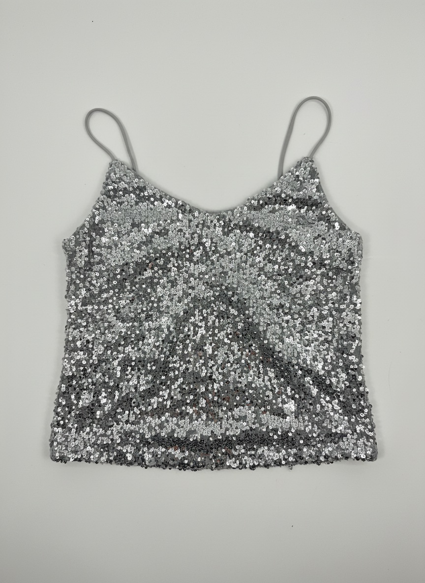 Top paillettes