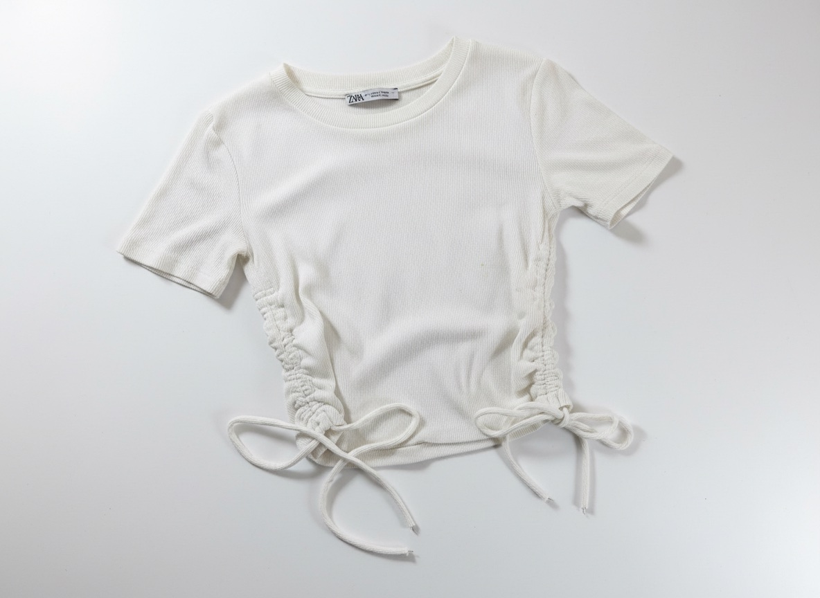 Top blanc zara