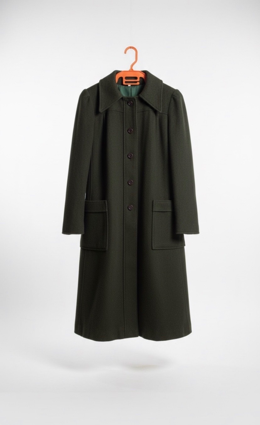 Manteau long vert pour femme de la marque Lion d'OR
