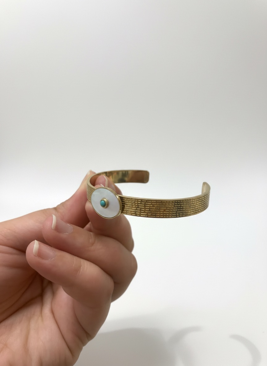 Bracelet en acier inoxydable.