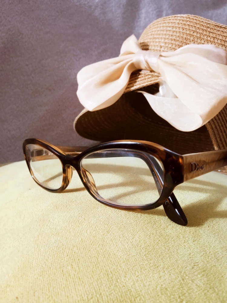 Lunette de vue "DIOR" AUTHENTIQUE CD3241 -Ecaille Marron femme
