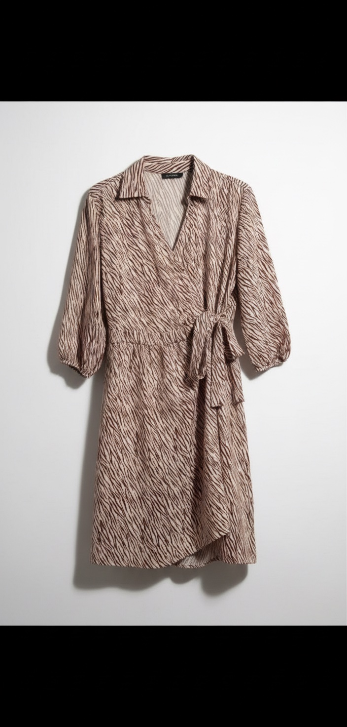 Robe beige et Marron