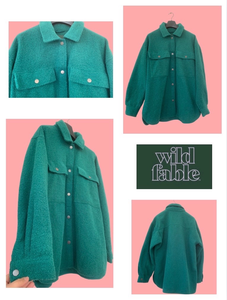 Veste couleur vert foncé de la marque Wild Fable