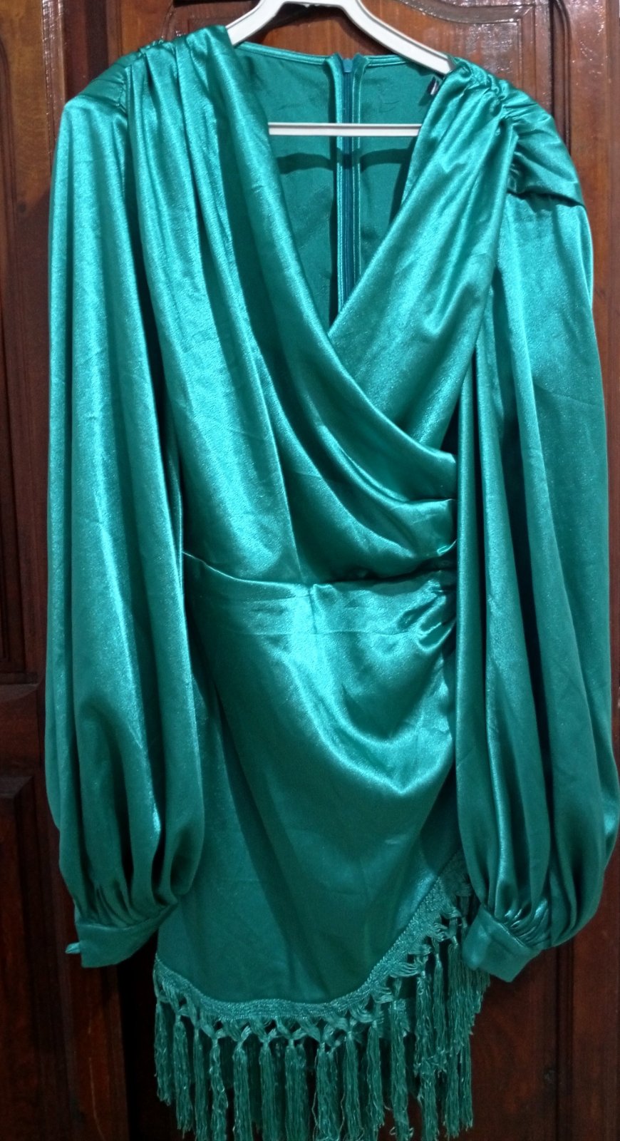 Robe satiné-taille s