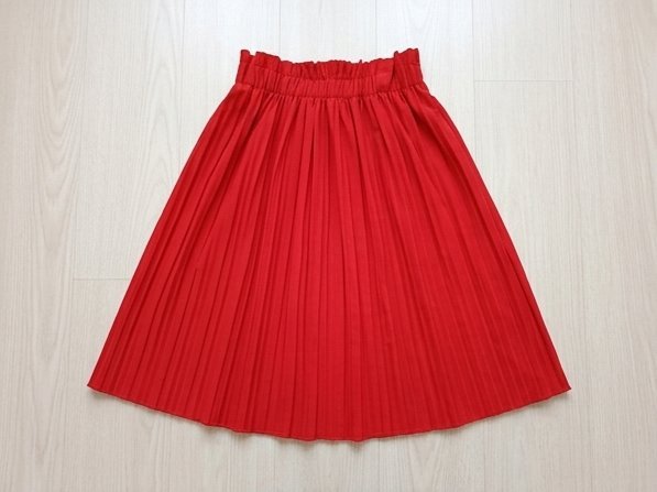 Jupe Plissée Rouge