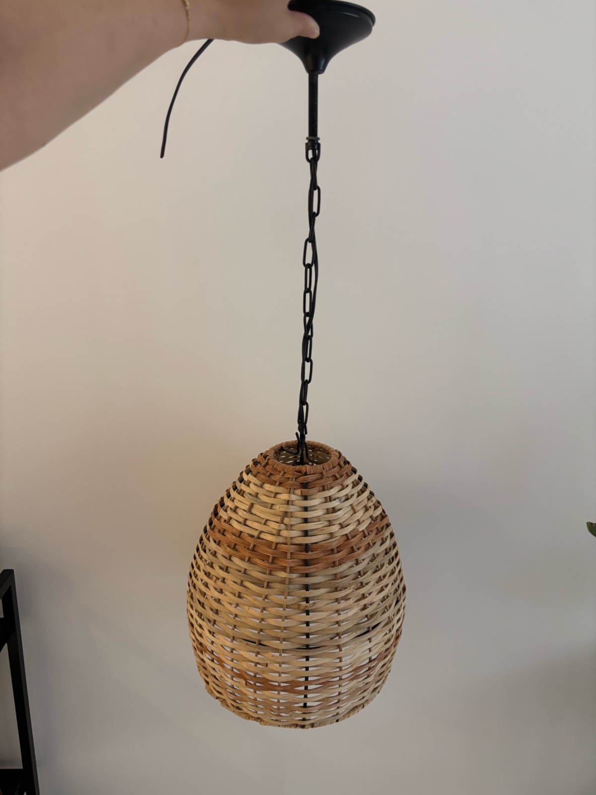 Lustre en raphia