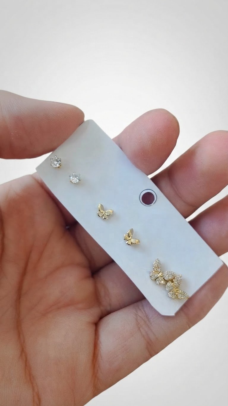 Set de trois paire de boucles d'oreille