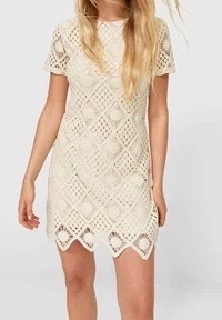 Robe effet crochet