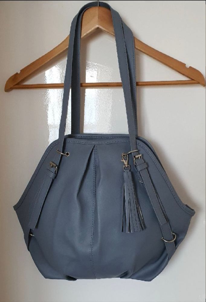 Sac bleu-gris