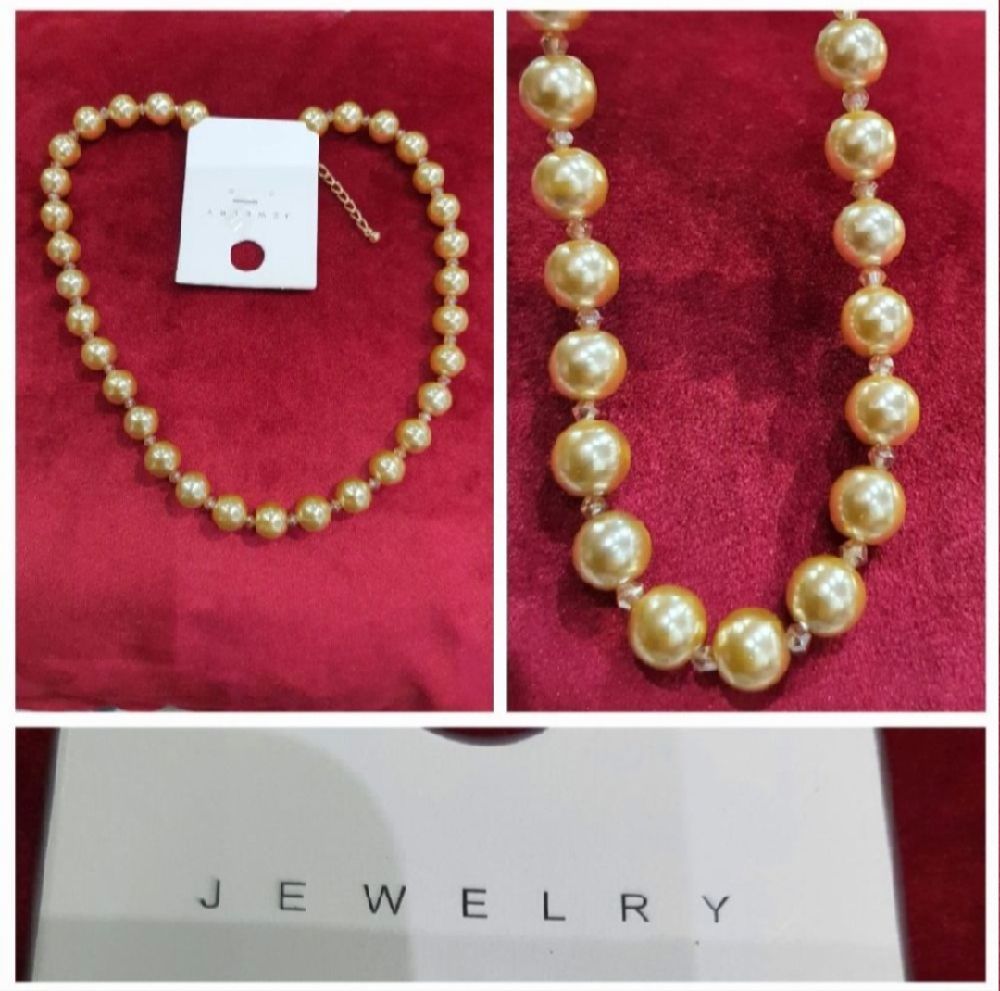 Collier fausses perles