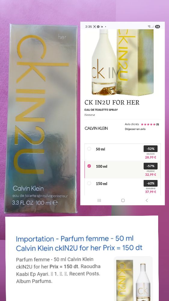 Calvin Klein 100ml 