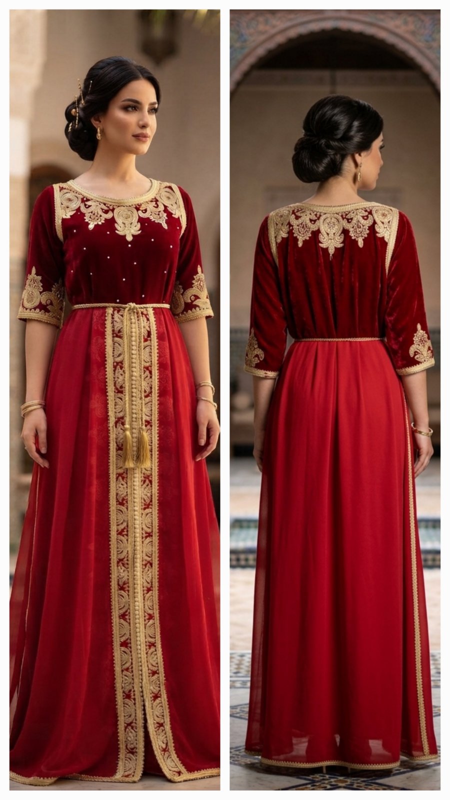 Caftan rouge