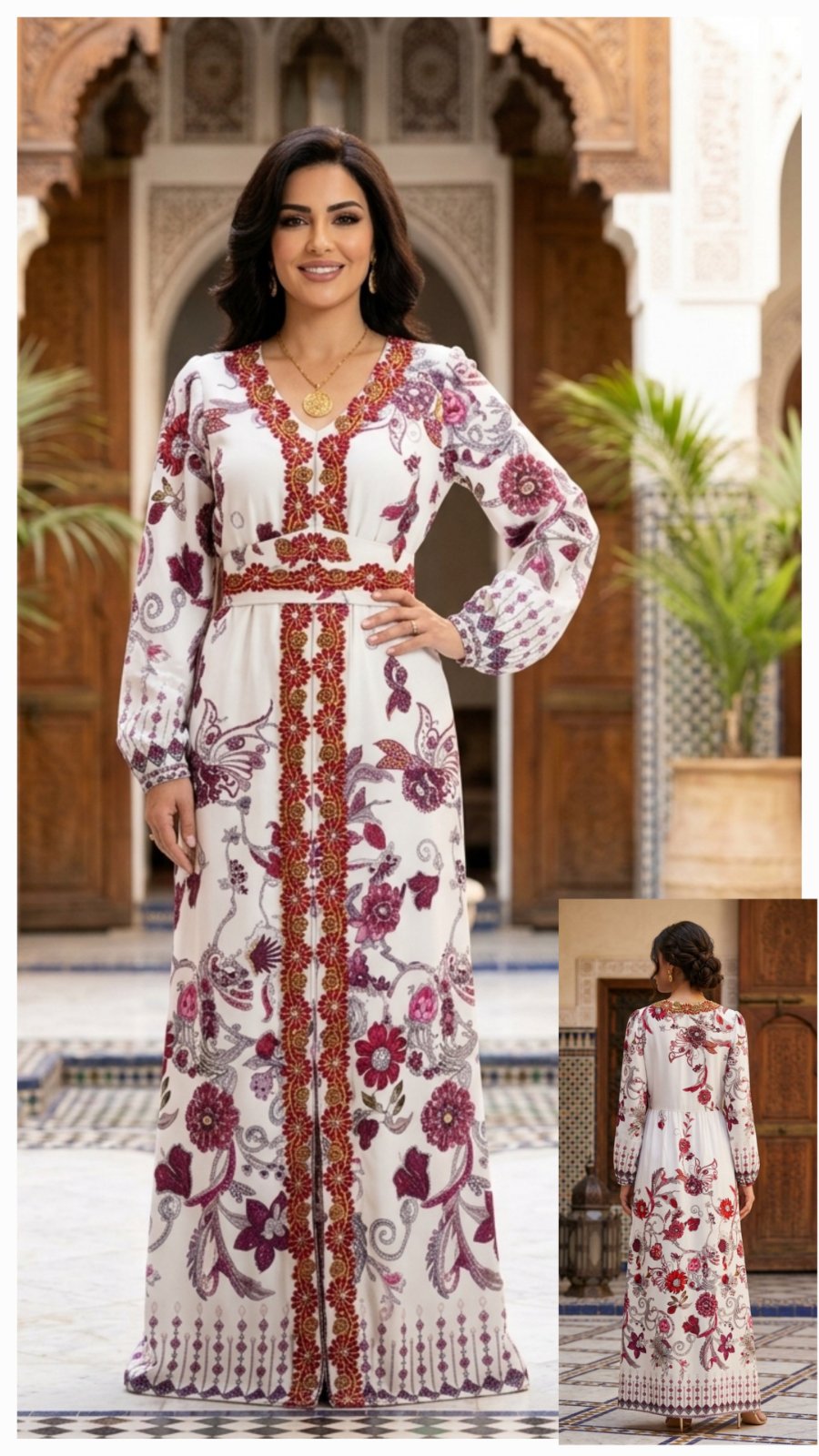 Caftan soie