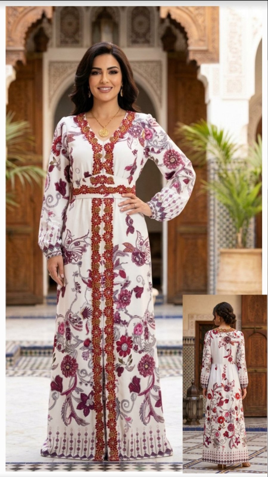 Caftan soie