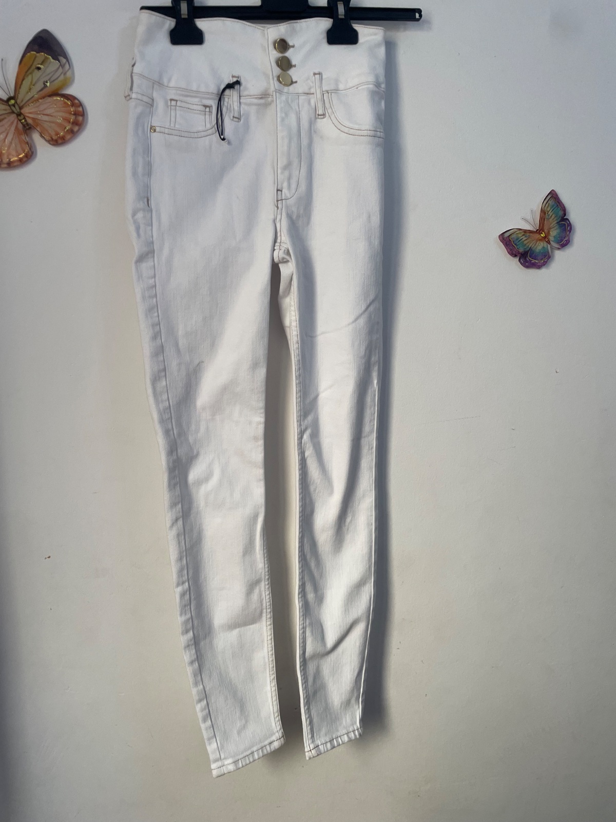 Jean slim blanc taille 34