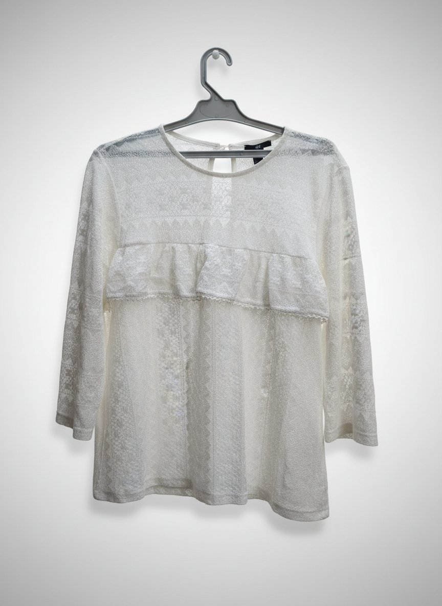 Chemisier H&M blanc en dentelle 